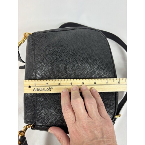Marc Jacobs Empire City Crossbody Flap Shoulder Bag Black Leather - Picture 14 of 15